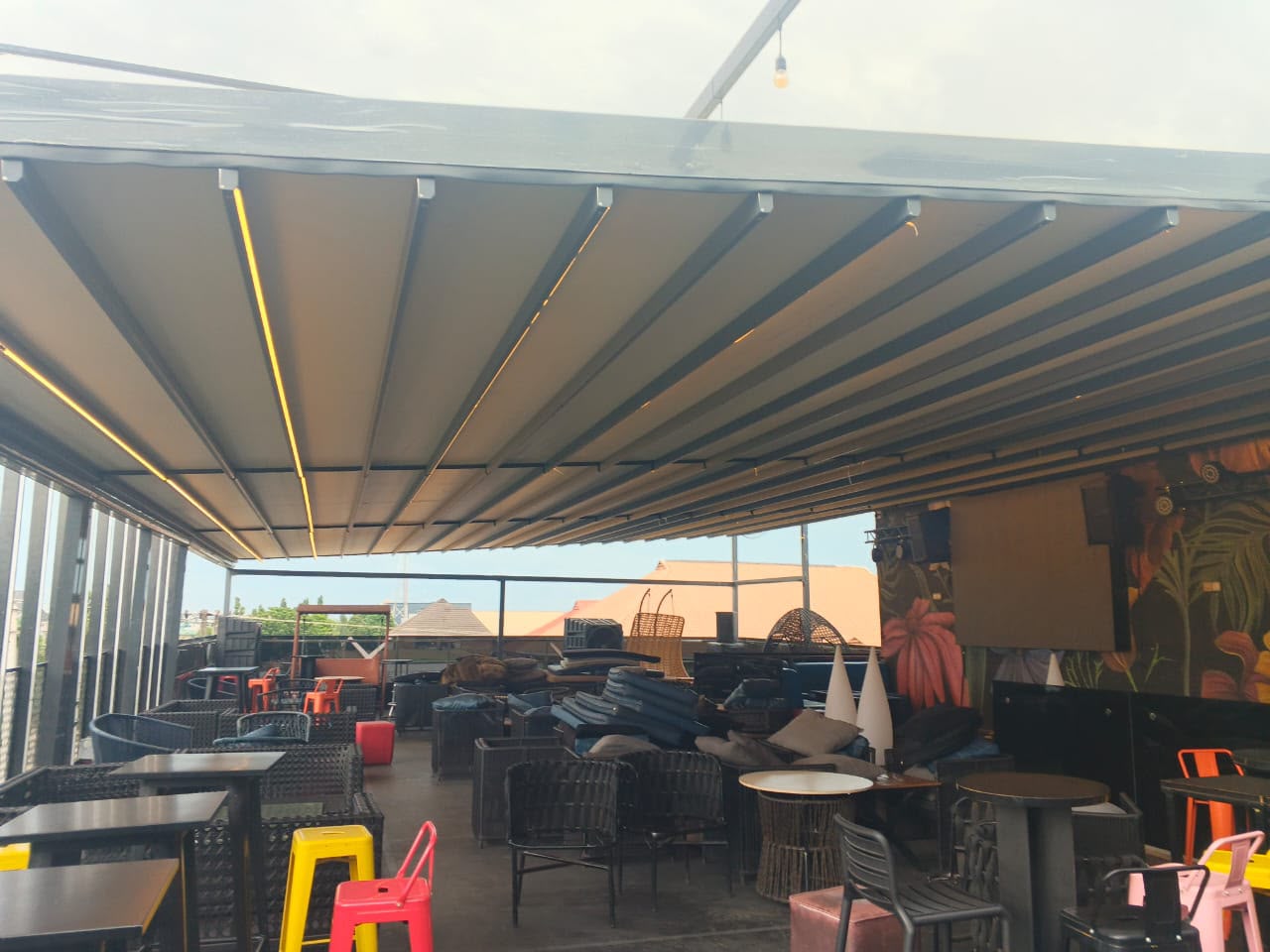 Retractable awning installed in Lagos