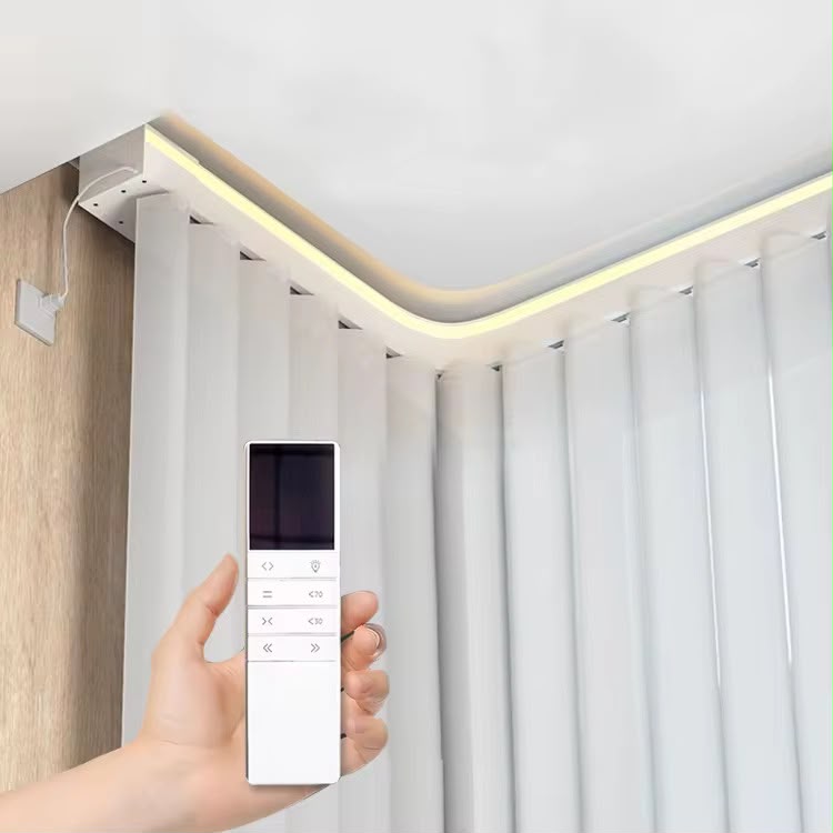 Automatic curtain track installed in Lagos