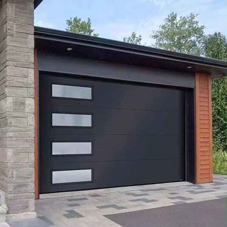 Sectional garage door installation, Lagos