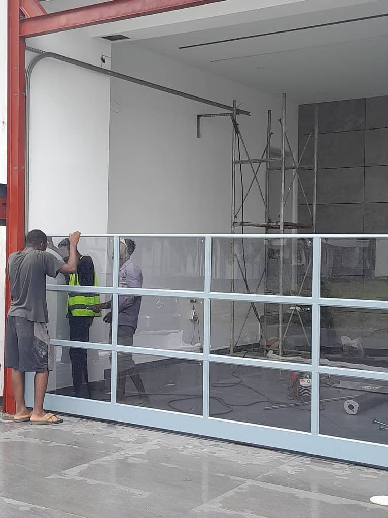 Automatic garage door installed in Lagos